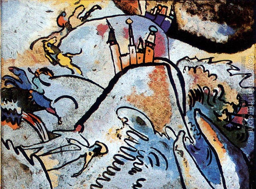 Wassily Kandinsky : Cuadro sobre vidrio con sol